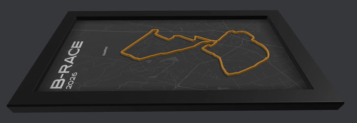 Stadt/Land – Detailansicht des 3D-Streckenposters